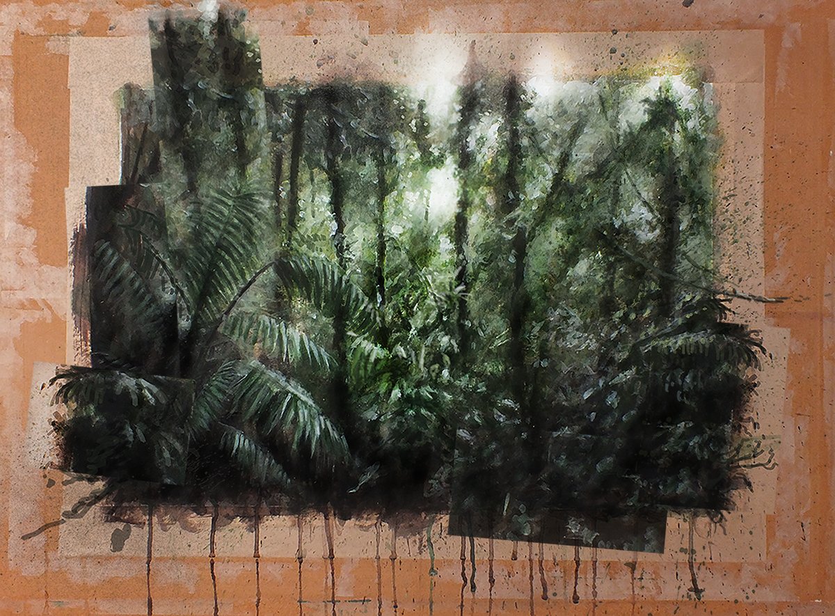 AdamFryda's tweet photo. One from back in the day....

'Wabi-sabi rainforest', 2020, 1/1
Traditional media + digital painting
link below 👇 https://t.co/2W4PldzZ90