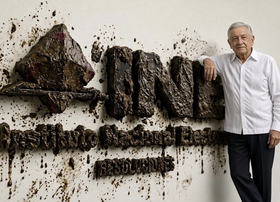 FarroRobot's tweet photo. En su afan de quedarse con el INE, AMLO impusó a la hermana de uno de sus amigos como presidenta del instituto y ya tuvo que renunciar por corrupta.

El gran corruptor tiene el toque de Midas inverso, todo lo que toca lo convierte en 💩 https://t.co/SES7PZMSwM