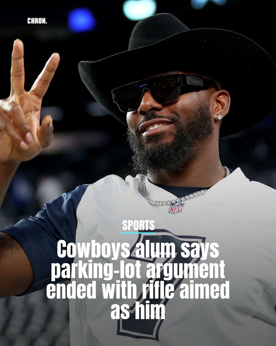 chron's tweet photo. A video from Southlake shows an officer aiming a gun at Dez Bryant, but his account of why the stop felt one-sided adds another question: 
https://t.co/DAAdhfatMG

#DezBryant #DallasCowboys #Southlake https://t.co/MdwRX15sbs