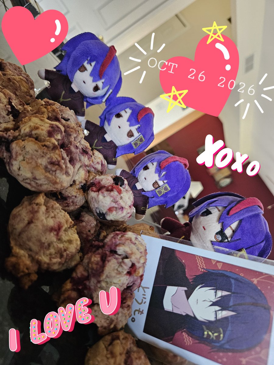 blankcozy's tweet photo. ✨️🌹Happy Birthday Wilardo✨️🌹
It's that time of year again~ This years baked treat for Wilardo's birthday is mixed berry muffin cookies! ♡
#WitchsHeart https://t.co/qo1cLtKpIh