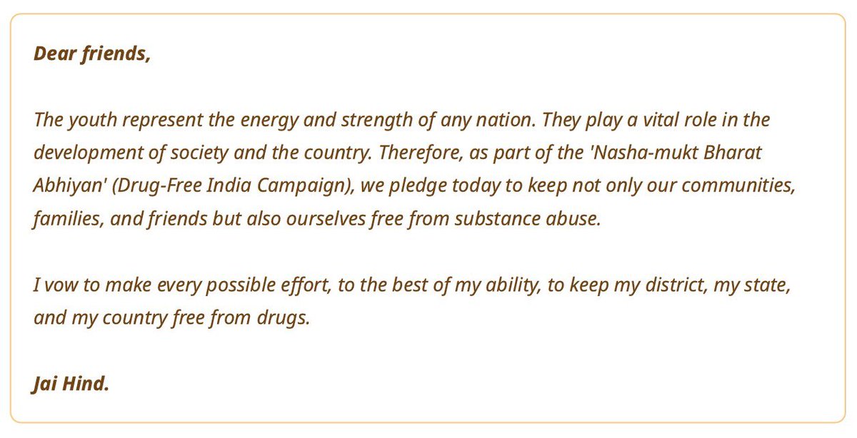 IndiainCyprus's tweet photo. High Commissioner Mr. Manish @ManishGifs administered the Integrity Pledge and the Nasha Mukt Bharat Abhiyaan Pledge to officials of the High Commission of India, Nicosia.

The pledges reaffirmed a resolve to combat corruption, uphold #transparency and #accountability in public service, and strengthen awareness against substance abuse, with the shared goal of building a healthier society and a culture of #integrity.

We encourage members of the Indian community and friends of India to join these efforts by taking the online pledges and spreading awareness:

🔹 Integrity Pledge: https://t.co/xBSZPN0gdb

🔹 Nasha Mukt Bharat Abhiyaan Pledge: https://t.co/JQGvPGXF0D

#IntegrityPledge #NashaMuktBharat #IndiaInCyprus