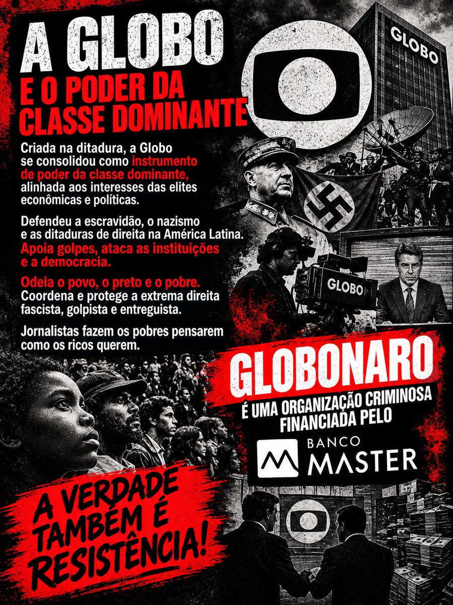 JonesHoliday50's tweet photo. @GloboNews A vagabunda da globo que sempre incita o pedófilo contra o Brasil precisa ser investigada. https://t.co/OUBDoA2z89