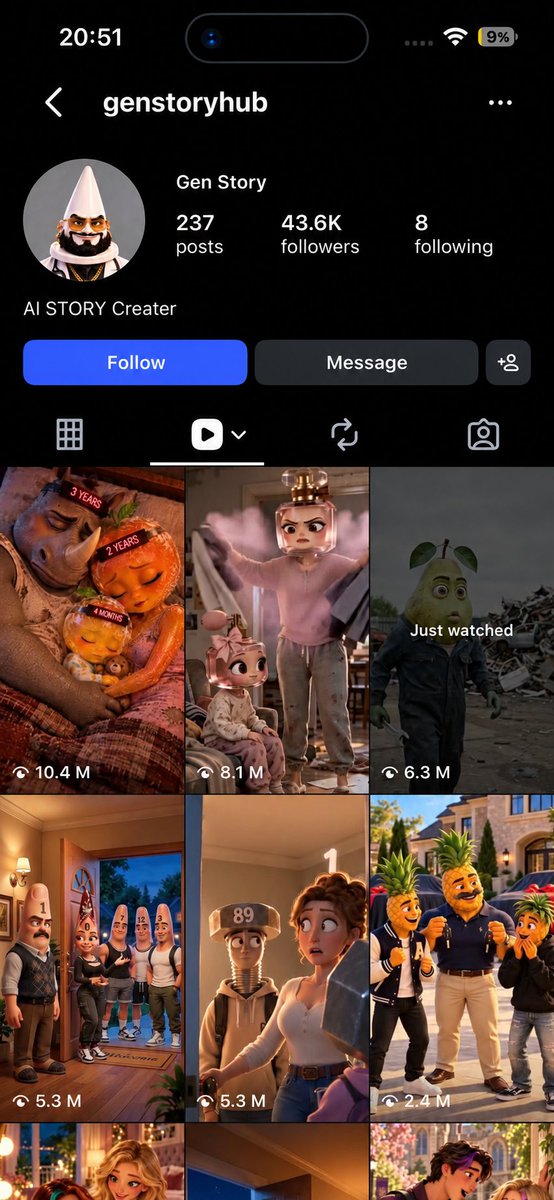 demonugc's tweet photo. found another ai page printing money with simple ai videos

the page has already passed 
40K followers and 100M views

that’s £10K easy when monetized correctly 

all u have to do is start posting https://t.co/4v31uhF0Tc