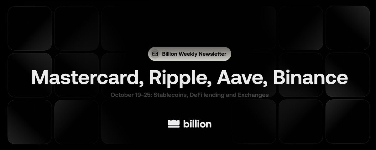 Billion Weekly Newsletter: October 19.10-25.10, 2026