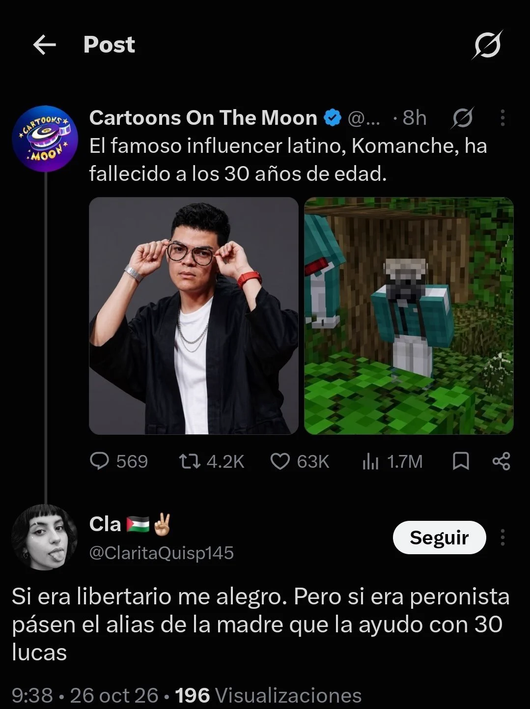 el que usa x on X: 