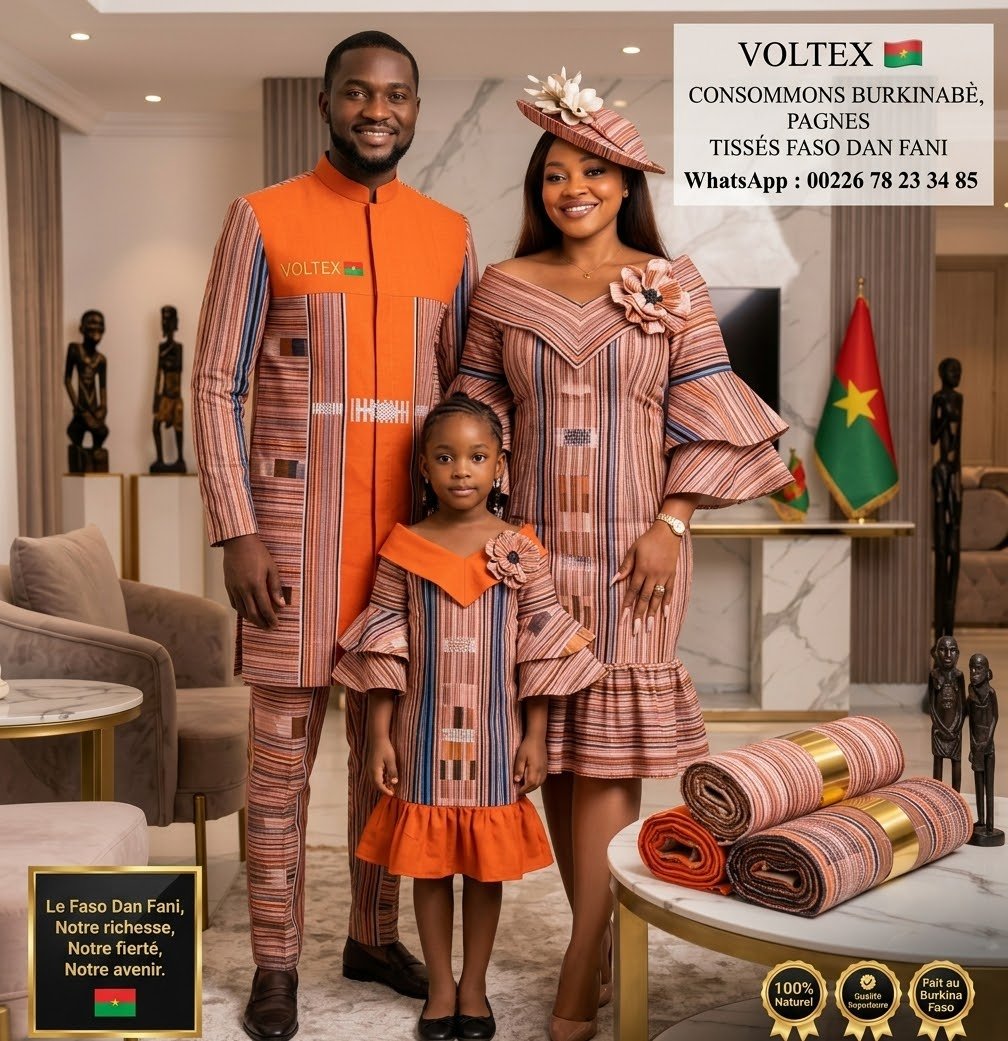 voltexCBPTFD's tweet photo. Osez l'élégance locale et portez vos valeurs avec fierté !
​📍 Disponible au Grand marché de Ouagadougou
📱 Commandes via WhatsApp au 78 23 34 85  
​#Voltex #ConsommonsBurkinabè #FasoDanfani #ModeEthique #CotonBio #ArtisanatAfricain #MadeInBurkina https://t.co/esB0ryvTTs