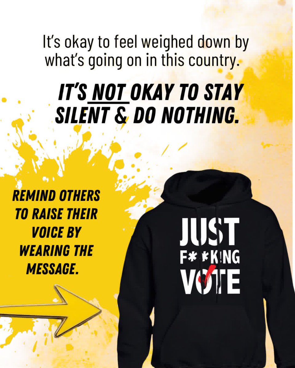 ChangeTheRef's tweet photo. Remind your family and friends to JUST FUCKING VOTE!

Staying silent is not an option.

https://t.co/1nkg7dfuY5 https://t.co/OGOQ0YAhzQ