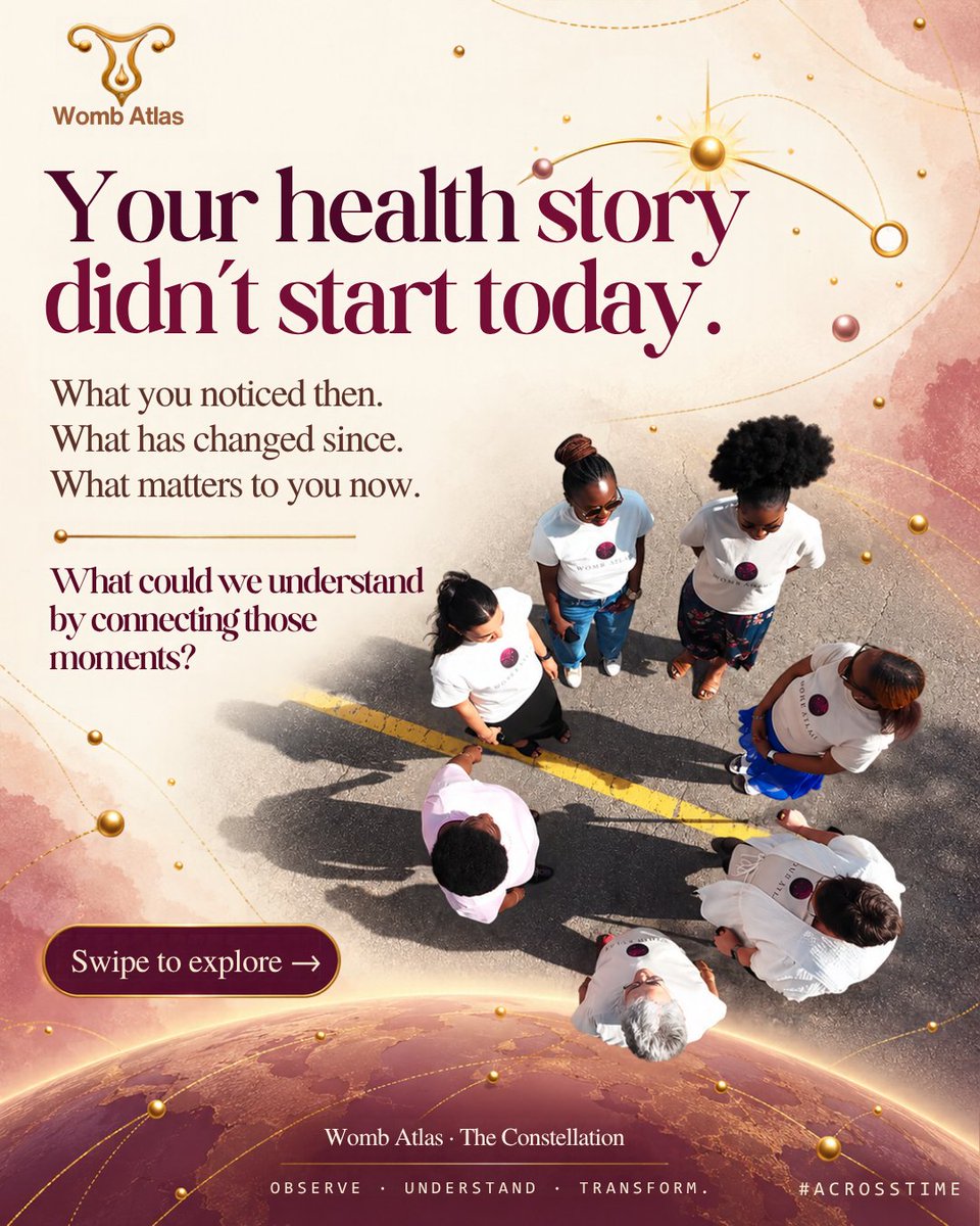 wombatlas's tweet photo. Your health story didn’t start today.
What changed? What continued? What matters now?
One moment isn’t the whole story.
#AcrossTime #WombAtlas https://t.co/XxNVOPaIb1