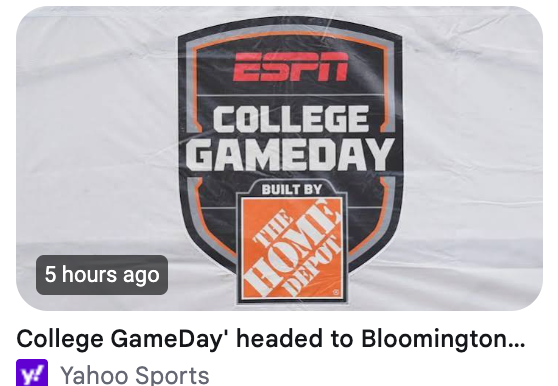 Genetics56's tweet photo. As ESPN visits another Big Ten campus on Saturday, remember back when the Big Ten was considering leaving ESPN and all of the people who were afraid the Big Ten would become an afterthought at ESPN? I said the Big Ten was too big and powerful for that to happen. 

I was right! https://t.co/6FNEoOuyIo