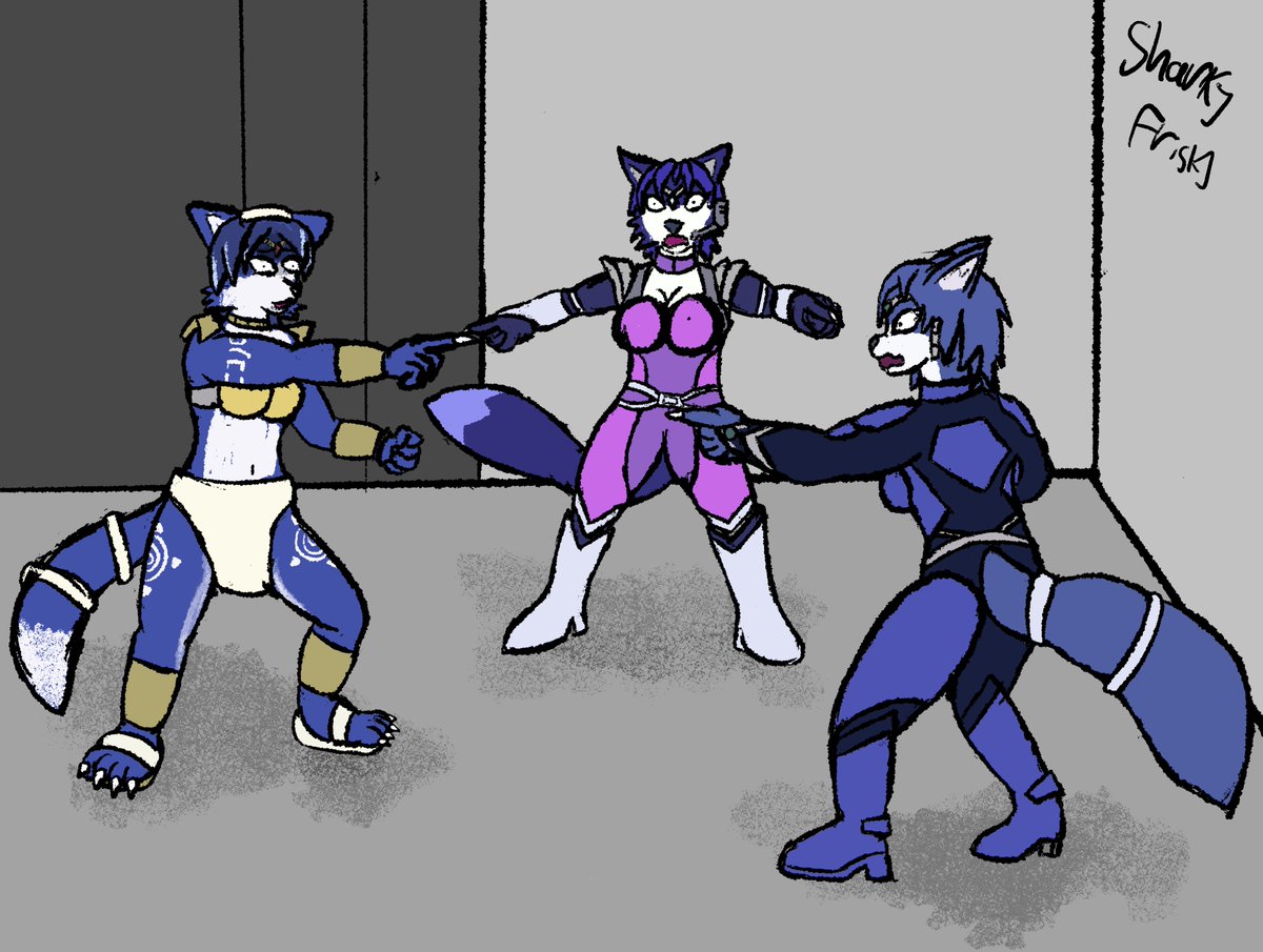 SharkyFrisky's tweet photo. Removing A/I from your feed with 4 of my illustrations 🌊

#furryart #Krystal #StarfoxAdventures #starfox https://t.co/UNpiXsnY3k