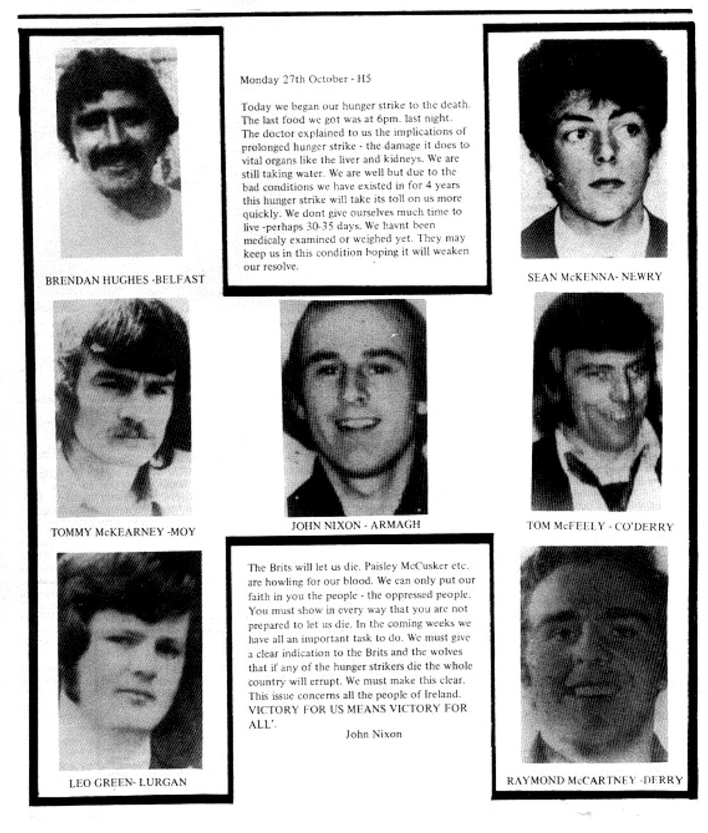 Led Ireland On October 27th 1980 seven Irish Republican prisoners led by Brendan ...