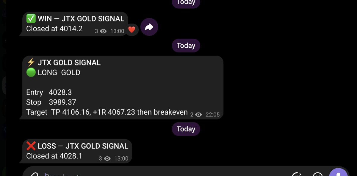 jtxcodex's tweet photo. I'm 21 and my code trades gold while I sleep.

last night it bought at 10:05pm. gold chopped all day and it closed down about $450 on a full contract.

that's fine. every win is set to 2x the size of a loss.

if you're running 10+ accounts, reply SLEEP and I'll set it up on all of them