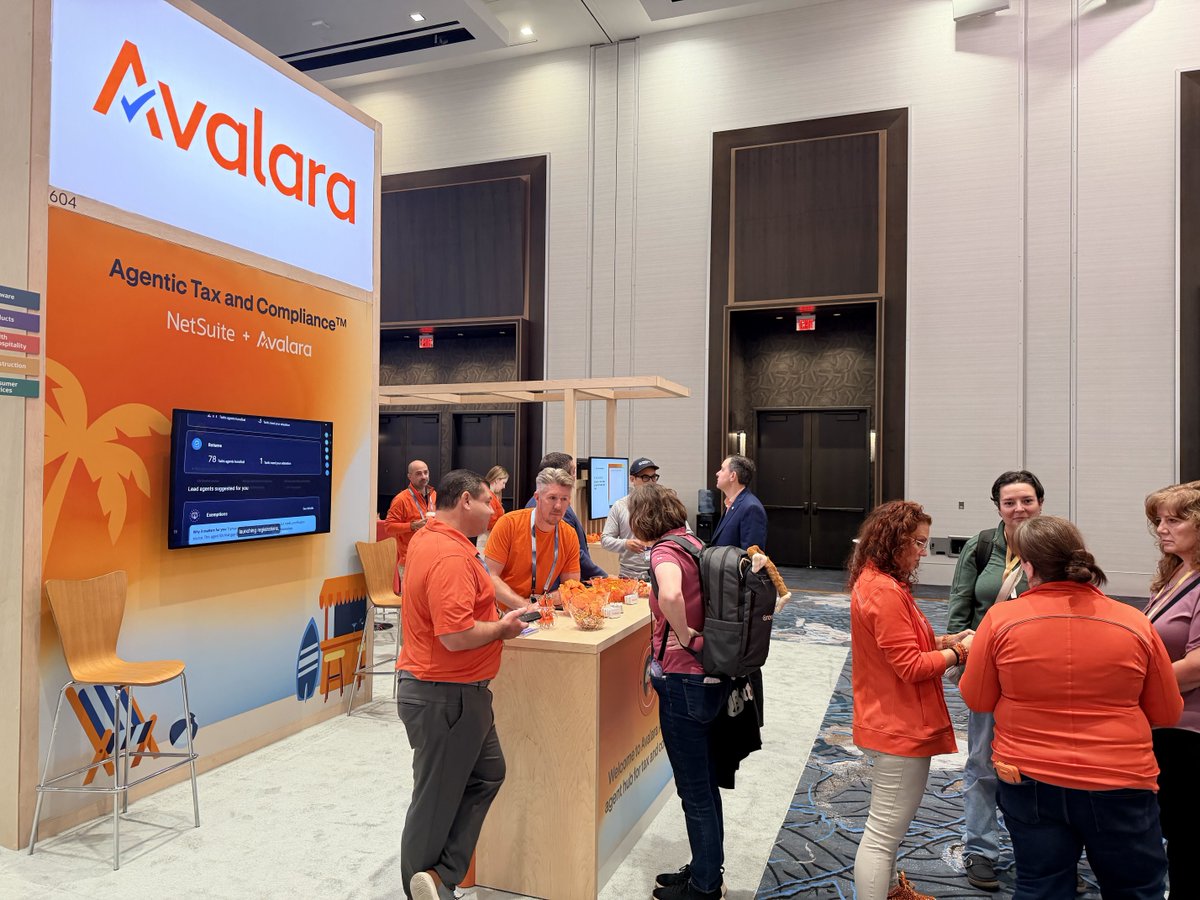 avalara's tweet photo. Seen at #SuiteWorld

Visit us at booth 604 https://t.co/UfMyKVfwdn
