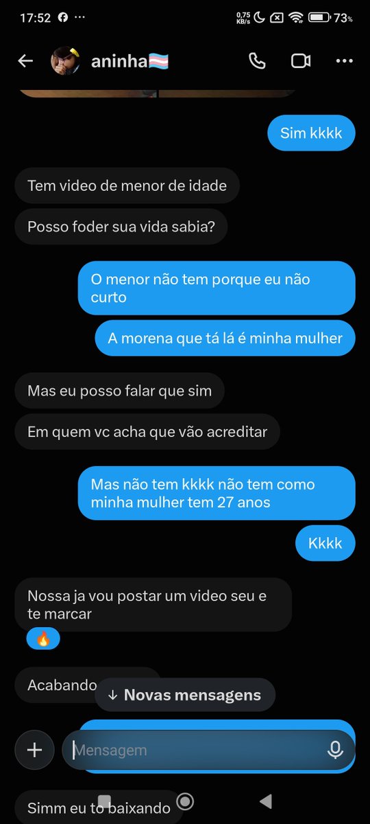 Gabrielycsb's tweet photo. @transaninha Minha esposa não e menor de idade https://t.co/c64DC7ZOyc