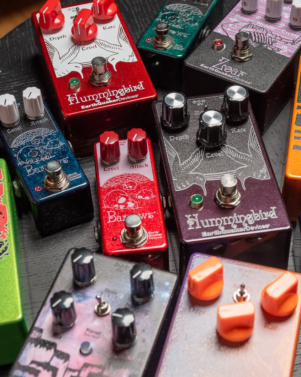 ChicagoMusicEx's tweet photo. https://t.co/Xc6OjgITVJ | CME partners with @EarthQuakerDev for the 5th year running to bring you a collection of one-of-a-kind pedals. Same trusted circuits players rely on worldwide, now in never-before-seen finishes. Shop the 2026 collection before it's too late! #EQDpedals https://t.co/BNs7DEfpW6