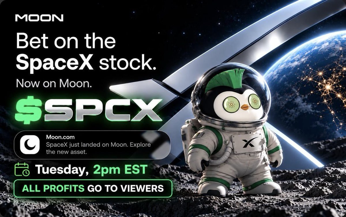 JoeyMoose's tweet photo. Moon.

Tomorrow 2 EST.

Full porting $SPCX on stream. https://t.co/xw8Y7r2pf1
