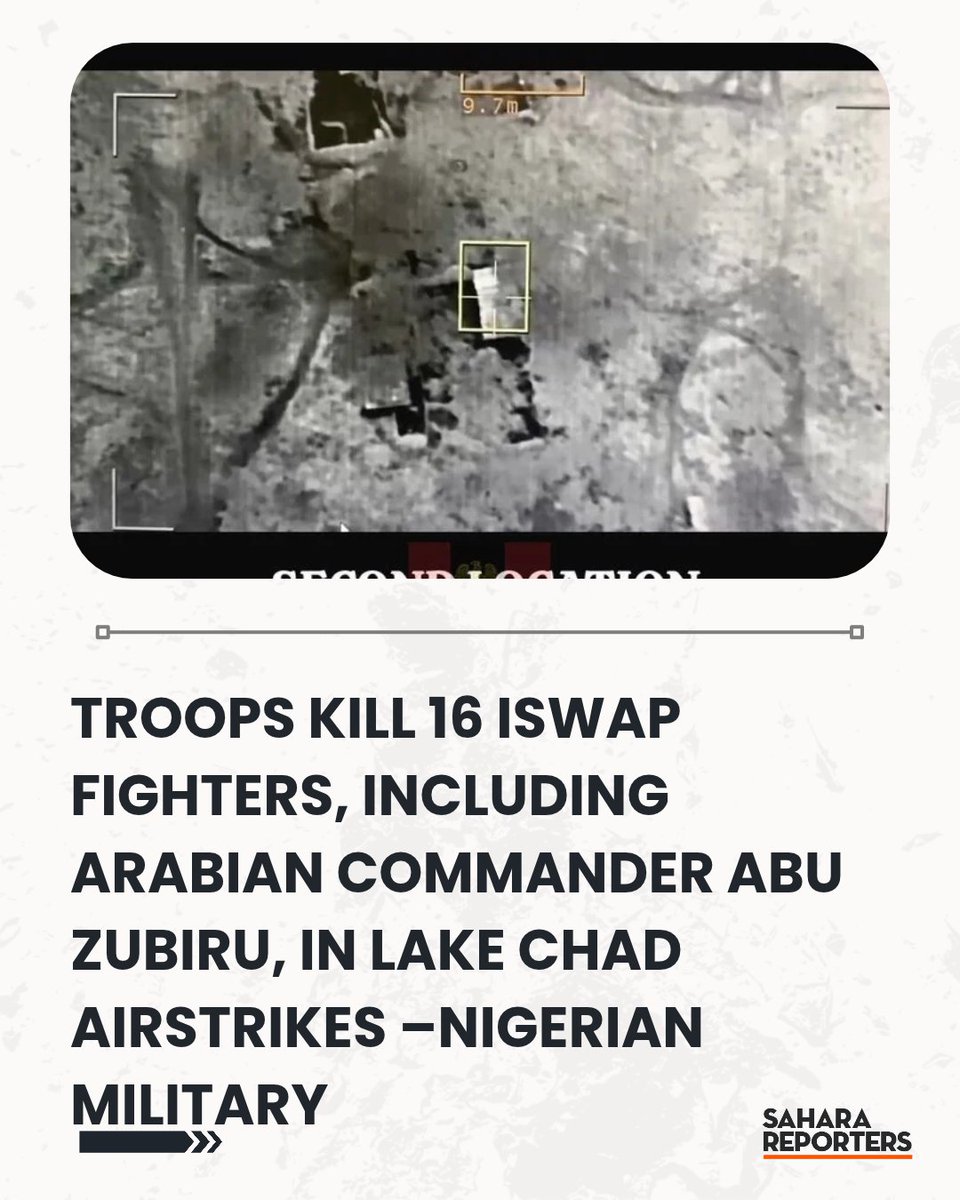 SaharaReporters's tweet photo. Troops Kill 16 ISWAP Fighters, Including Arabian Commander Abu Zubiru, In Lake Chad Airstrikes –Nigerian Military | Sahara Reporters   https://t.co/RThvEUUlWK https://t.co/ee08gMnJOp
