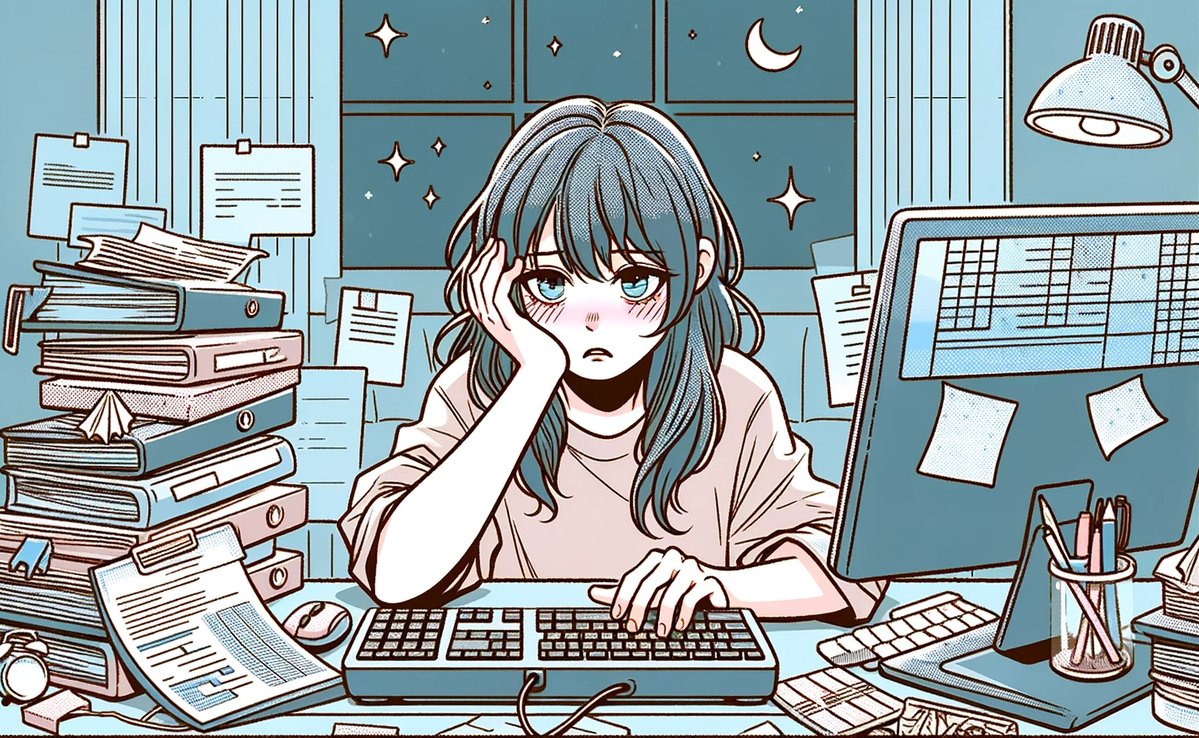 ocofex's tweet photo. [給料が少なくて愚痴を言うのは疲れる…]， https://t.co/w3cPVywOLh