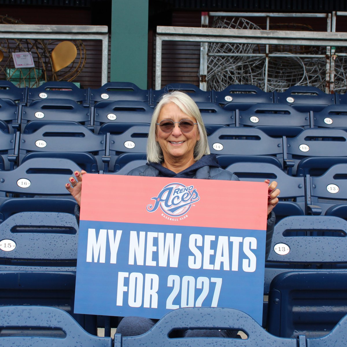 Aces's tweet photo. This could be YOU in your new seats for 2027 🤩 

Stop by the ballpark this week, and hand-pick your Season Membership seats for the upcoming season!

Learn more 🔗: https://t.co/V04VUpXLz2 https://t.co/eFbnQp7bQl