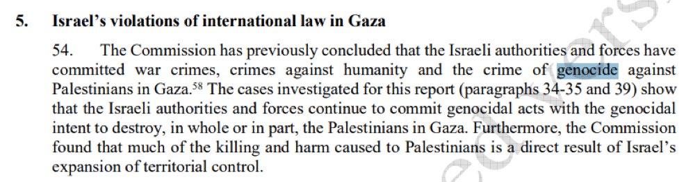 PhilipProudfoot's tweet photo. An earlier UN Commission concluded Israel is committing genocide. The commission’s report, published today, concludes Israel is still committing genocide.