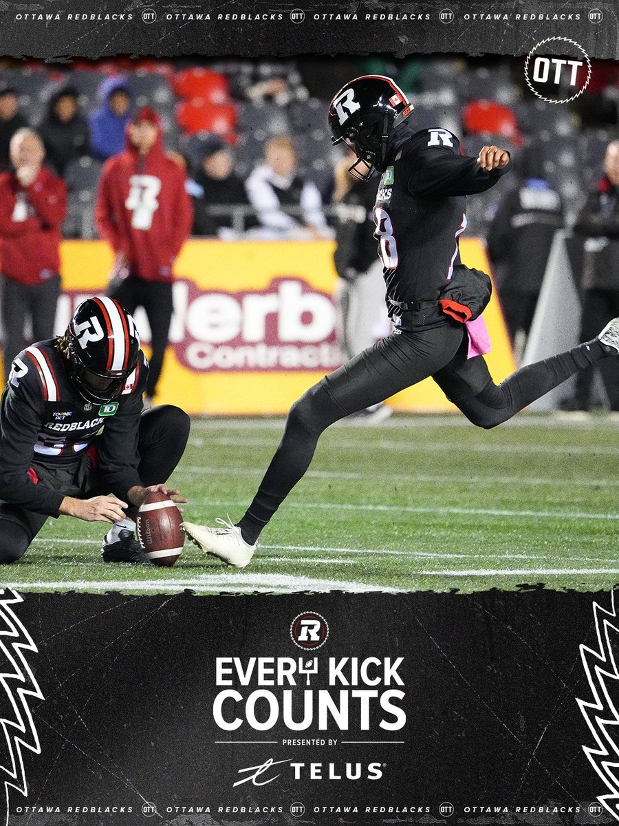 REDBLACKS's tweet photo. Every Kick Counts, presented by
@TELUS 

For every field goal scored by the REDBLACKS in Ottawa this season, TELUS will be planting 100 trees.  

During the nine home games in 2026, we had 29 field goals, allowing for 2,900 trees to be planted in the Ottawa community.🌳

🔗 | https://t.co/E9qZfWBg4R