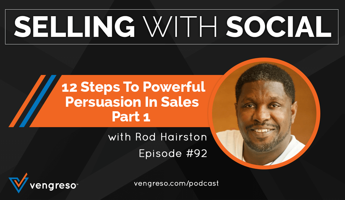 GoModernSelling's tweet photo. Persuasion is a skill you can learn. Part 1 of 12 Steps To Powerful Persuasion In Sales is on the Modern Selling Podcast from @GoVengreso. Start here: https://t.co/uL3a0JiiP1 https://t.co/X7Beg2i6q1