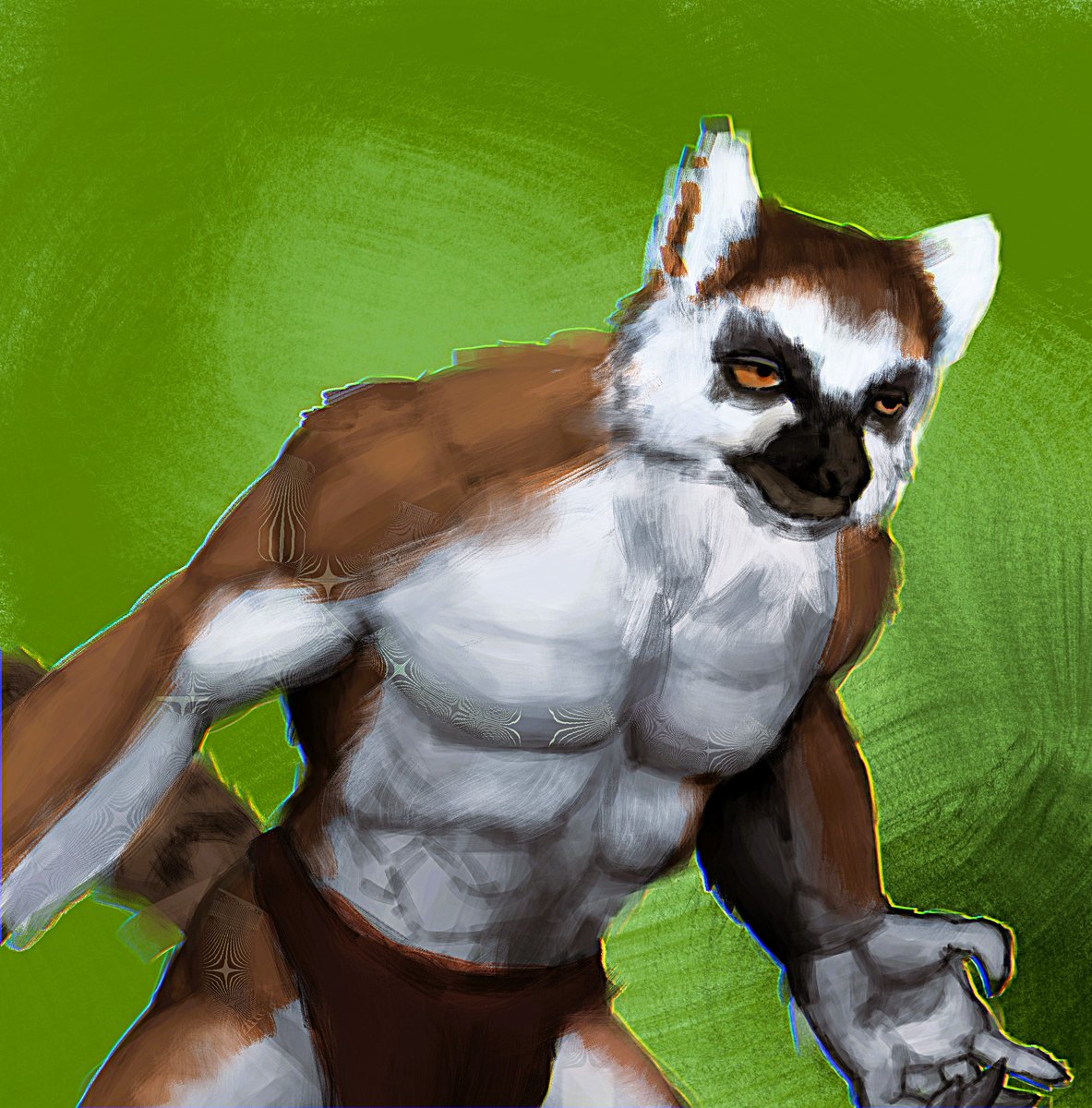 Tobitwo60's tweet photo. Weretober Day 26 - Lemur
#weretober2026 #art #challenge #digitalart #weretober https://t.co/yQFUd0wGoE