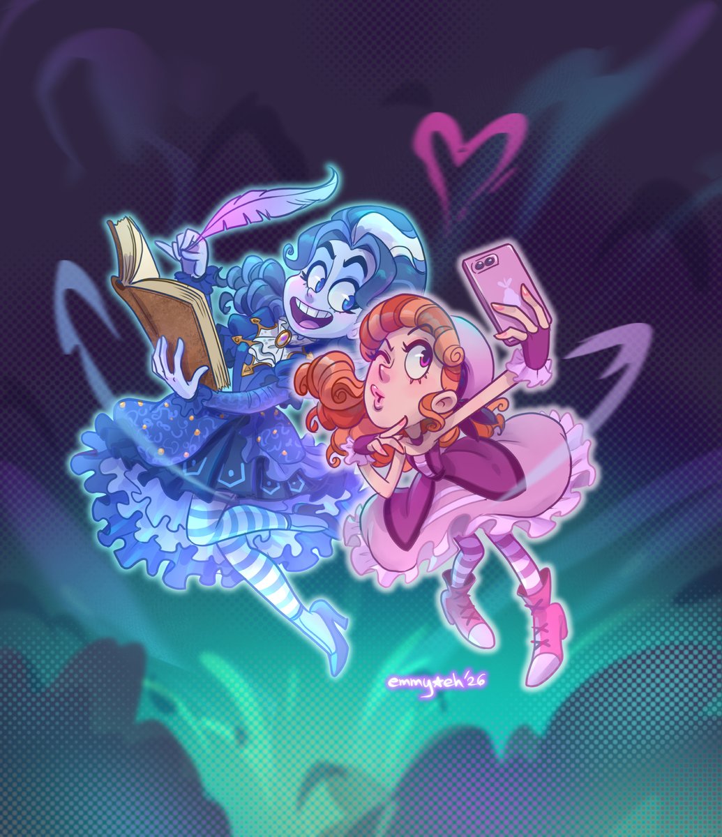emmyeh's tweet photo. 👻FRANKELDA &amp; TEODORA.👻
Nuestras muy amadas Mexican-Gothic-Colonial Lolitas, espíritus voladores, de medias a rayas, que llevan en sus manos un registro de sus aventuras. https://t.co/6g6G5j4cmp