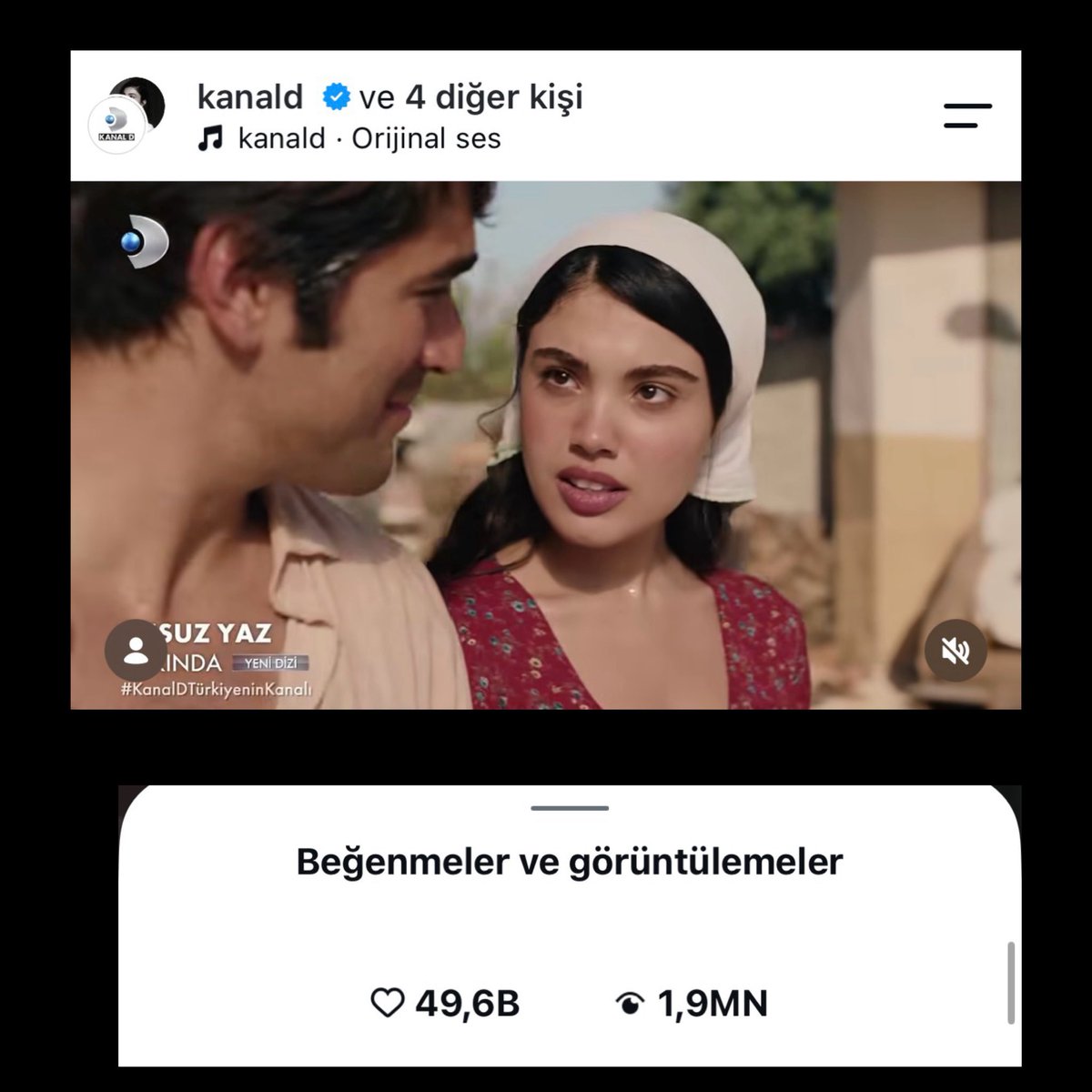 TvDunyasii's tweet photo. Kanal D’de ekrana gelecek olan Mert Ramazan Demir ve Lizge Cömert’in başrollerini paylaşacağı #SusuzYaz dizisinin, ilk tanıtımı 3 saatte İnstagram’da 2 milyon görüntülenmeye ulaştı. https://t.co/qUB6yRwHOC