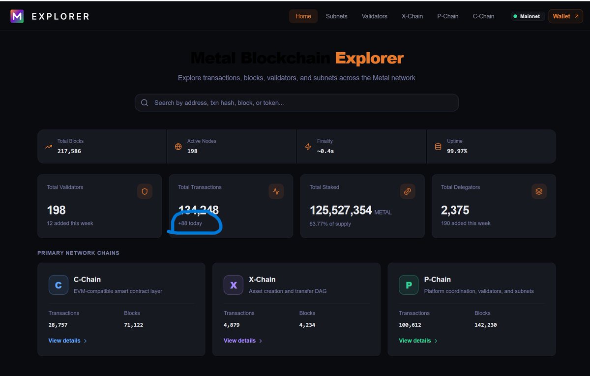 EstherHuns222's tweet photo. native mainnet of Metal Blockchain recorded only 88 transactions today.
Ghost town
MTL Homecoming as the gas fee for 88 txa/day?
Migration periods also face huge "lock-up" traps.
how many people will get trapped?
For what?? https://t.co/eKZvLprwY6