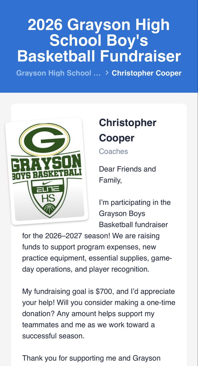 graysonhoops's tweet photo. Please help support the Rams this upcoming season! Anything can help! Go Rams! https://t.co/qTaNP9FpDA https://t.co/7lDSdq2Q3E