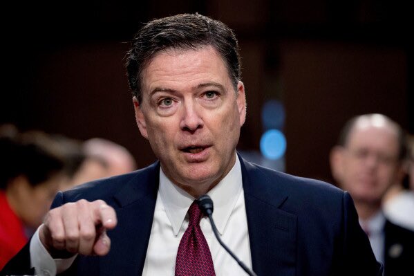 Breaking911's tweet photo. BREAKING: Former FBI Director James Comey has been charged with retaining national defense documents in connection with a 2016 incident, marking the third time the DOJ has charged him under President Trump. https://t.co/jdLzEOu9WR
