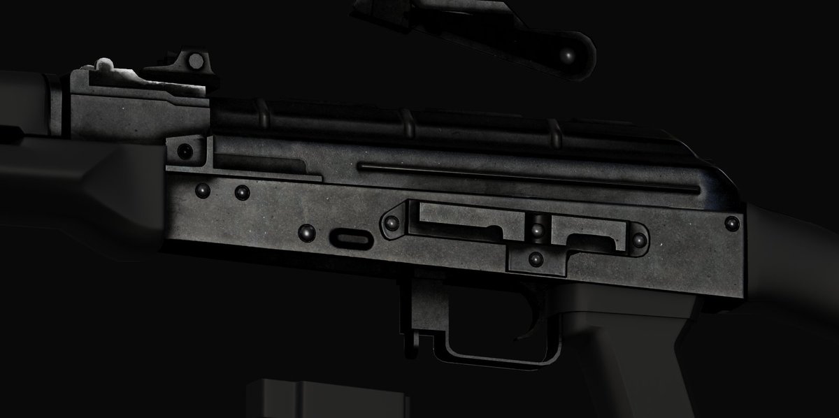Ashenaiii's tweet photo. AKM model (WIP)

#Roblox #robloxdev #3dart #AdobeSubstancePainter https://t.co/AQJp7nVOHL