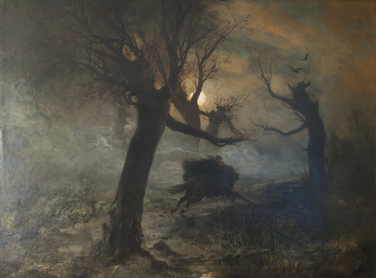 HistoriaJack's tweet photo. Der Erlkönig (Erlking) 

- Julius Sergius von Klever, 1887 https://t.co/RNLkf9zeOv