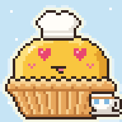 dantapixelnft's tweet photo. A sample danta pixel render 🥚 Glow edition (about 7% of the collection), Sky background, Classic custard, heart eyes, chef hat and a tea cup ☕

407 / 10,000 minted so far, all free. 1,593 free spots left (1 per wallet, Agent ID holders), then 0.0013525 BNB (~$1) each.
https://t.co/Er6m76R5uQ