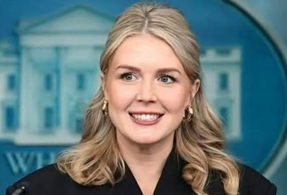 SaltyGoat17's tweet photo. Y'all remember when they called Karoline Leavitt too young and inexperienced?

Right before she took the podium and SLAPPED THE LIVING SHlT out of all of those losers? https://t.co/d6yrV0FsxG