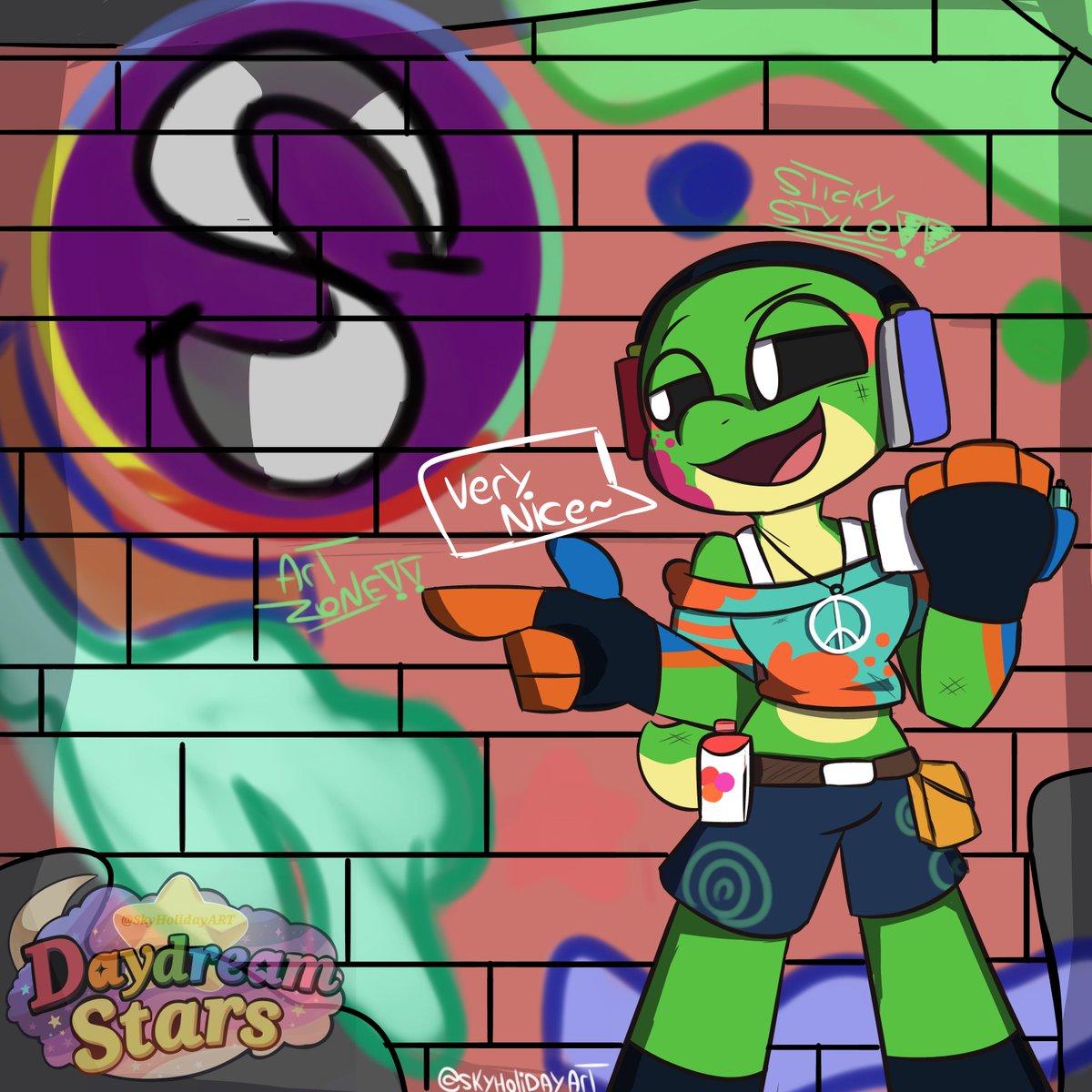 SkyHolidayART's tweet photo. ¡¡ STICKY STYLE BROH !!~ 🗣️⭐🔥

#SmilingCrittersAU #NightmareCritters #DaydreamStars #SmilingCrittersFanart #xd #DaydreamsCritters https://t.co/RW6mz1FMZs