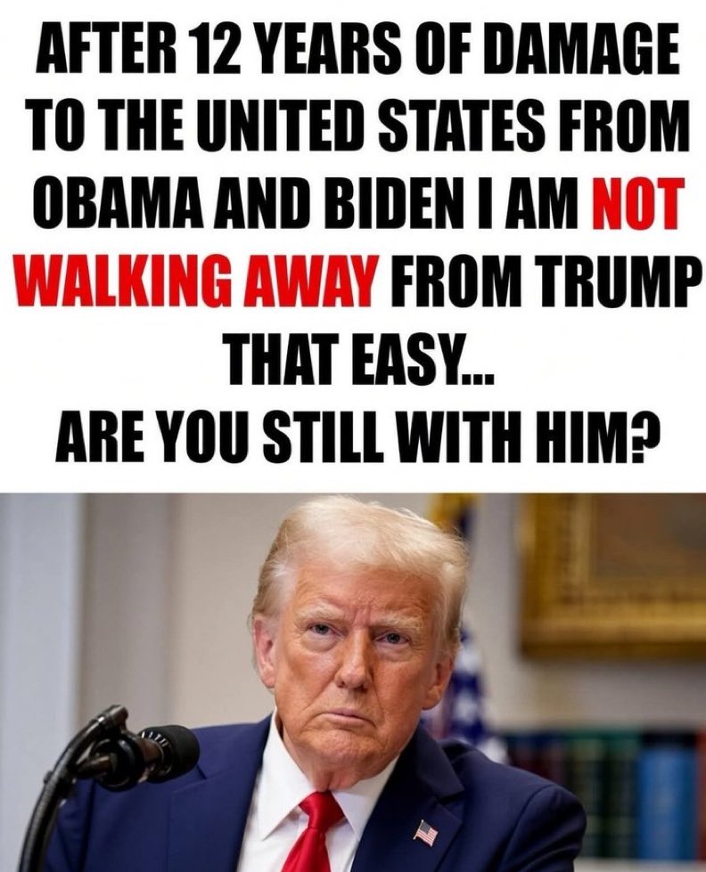 BARRONTRUM0_Q's tweet photo. After 12 years of Obama and Biden, Are YOU Still standing with Trump? https://t.co/p2IvZic36R