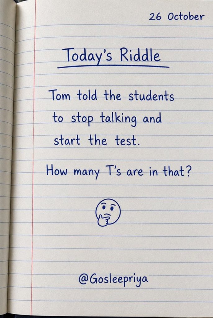MindMaster_00's tweet photo. People always get this wrong at first try. 

How many T’s are in that?🤔 https://t.co/NKM3Rcs9tQ