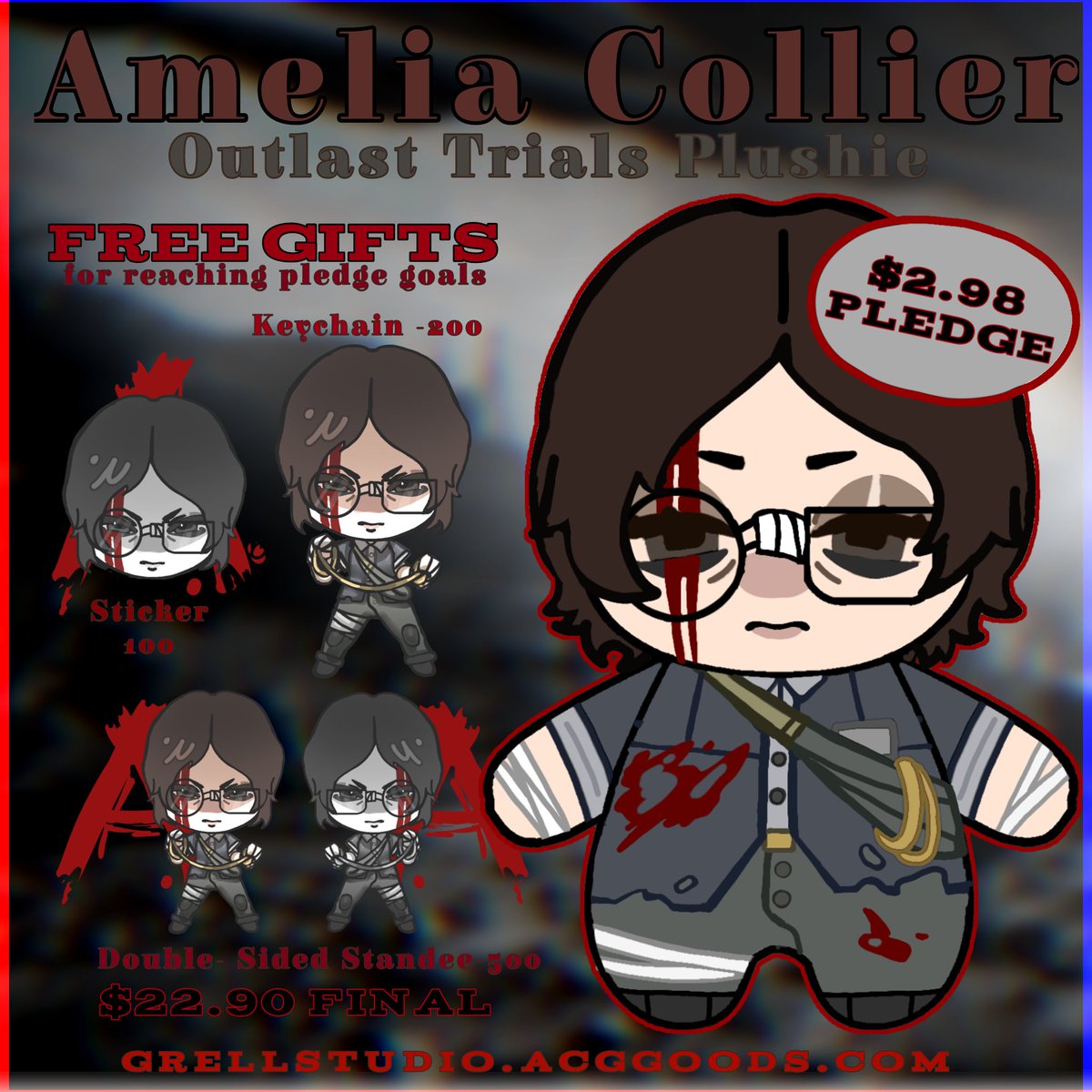 GhostlyGrell's tweet photo. #Outlasttwt || AMELIA PLUSHIE HAS 10 DAYS LEFT TO REACH HER GOAL TO BECOME REAL!!
🔗• https://t.co/gvqMwGcnX7 https://t.co/DynyHmjpS2