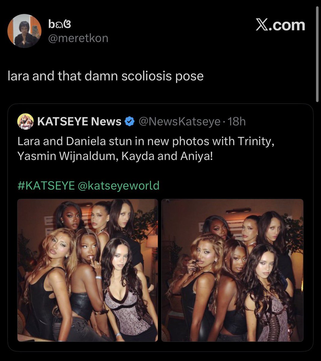 addictedlara's tweet photo. blaming us for the “normalization” of lara’s hate is so fucking stupid and tone deaf. you want us to ignore the racism and misogyny she faces simply for existing? she’s done nothing to deserve this treatment yet people keep dismissing and perpetuating it instead of holding people accountable. y’all never take it seriously when it’s directed at south asians because you dgaf