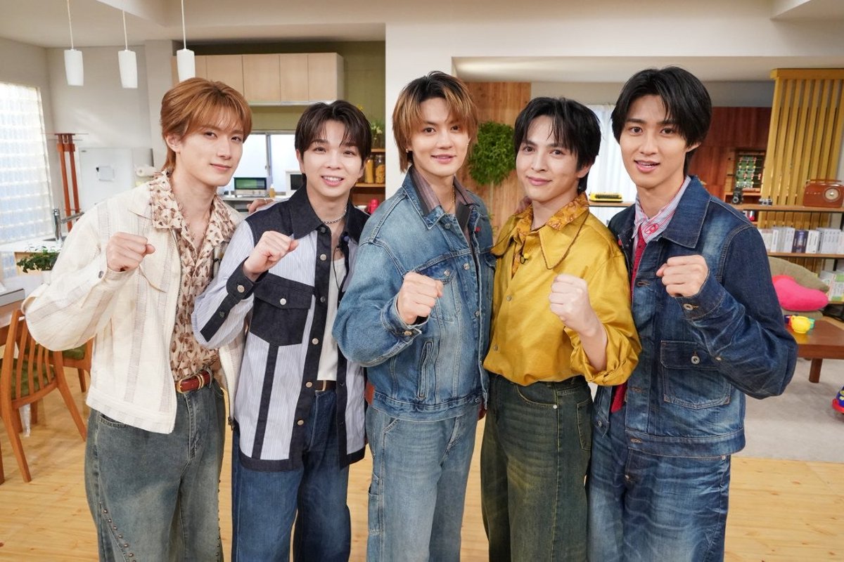 modelpress's tweet photo. 【📺️今夜23時59分～】「ザッツ M!LK」

M!LK “名もなき家事”苦戦でママたち悲鳴💦
エプロン＆侍姿で赤っ恥覚悟の全力チャレンジ
https://t.co/VTR12LHBzX

ゴミ出し・朝食作り・食器洗い…5つの家事挑戦
曽野舜太はグズる子どもにパニック
💬「ちょっと静かにしてよ！」 https://t.co/Qx6JDngp6A