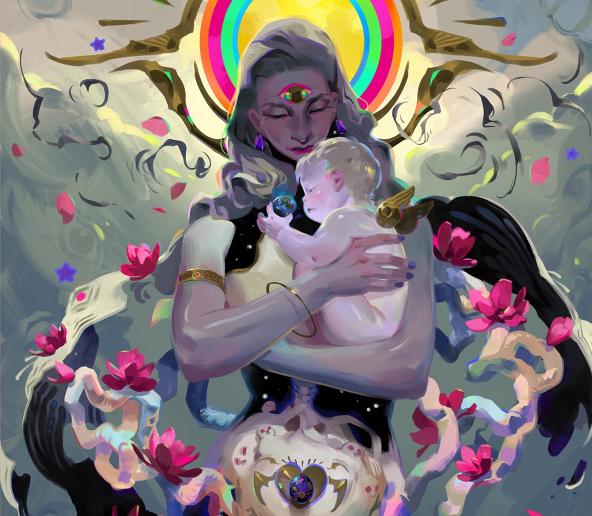smtorama's tweet photo. And new official artwork of Chaos, oh we are being treated this month fr https://t.co/6ybyobMo9u