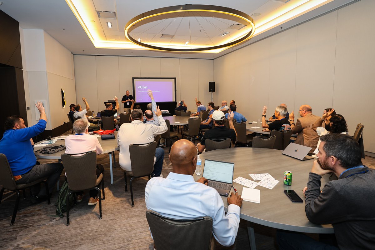 netsapiens's tweet photo. At the #UGM2026 vCon Foundation Meetup, Jeff Pulver and Daniel Petrie spoke to a packed room about the RenAIssance of Voice and how #AI and vCons are driving the future of #cloudcommunications.

#vCon #VoiceAI #Crexendo #PoweredbyNetSapiens $CXDO https://t.co/NzgNgZUGDO