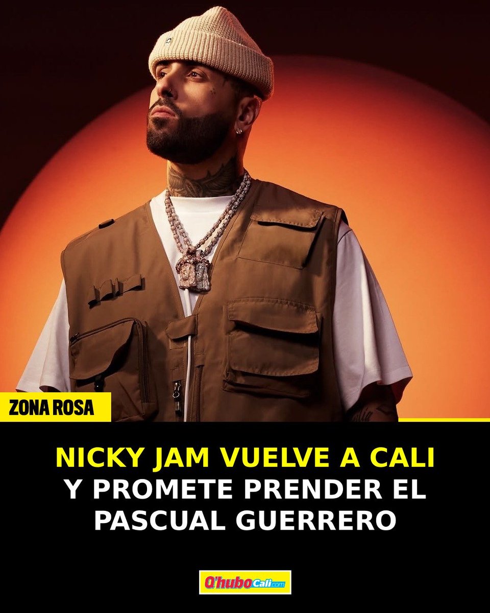 QhuboCali's tweet photo. 🎤🔥 ¡Nicky Jam vuelve a Cali! El artista se presentará el 21 de noviembre en el Pascual Guerrero, donde esperan más de 30.000 asistentes. Más de 1.000 artistas participaron para abrir el show. 🎶❤️

Lea más en https://t.co/4HTxmr8lwX

#NickyJam #Cali #QhuboCali https://t.co/Mj3ROdOGgZ
