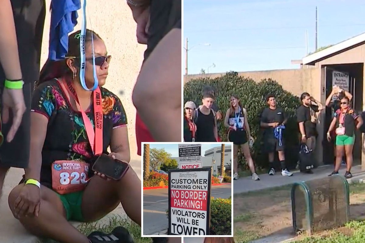 californiapost's tweet photo. California half marathon descends into chaos as dozens of runners return to find their cars vanished https://t.co/HpMZb63SeI https://t.co/YyoLBDoE9D