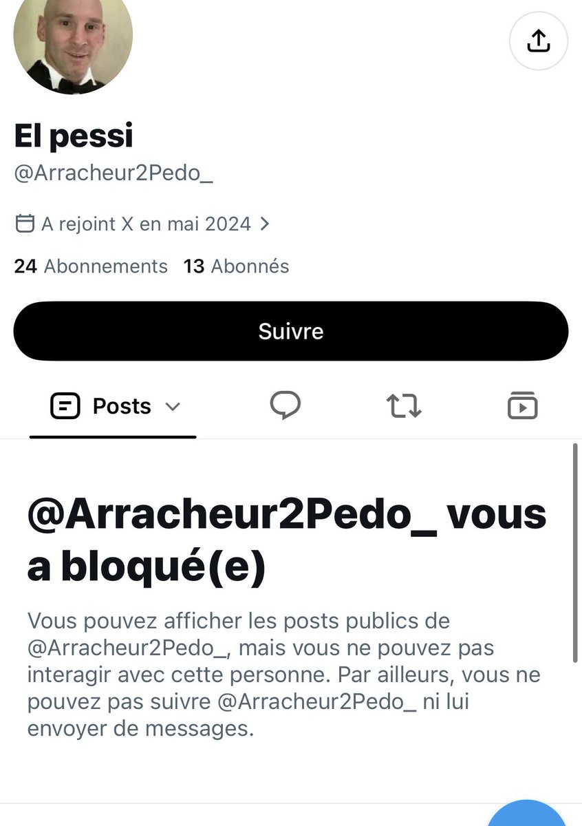 tsrnamatchka's tweet photo. @Arracheur2Pedo_ Voila, le faible albanais sans argument a fini par me bloquer car frustré de pas savoir répondre autre chose que sa soupe fade qui n'a aucun sens 🤣 allez bon vent 🧹 https://t.co/hQLnQaMvFc