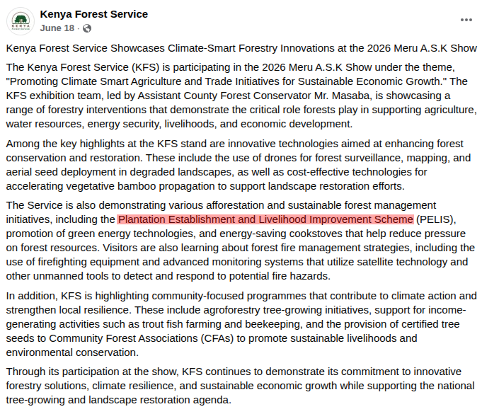 bryomuch's tweet photo. @Young_Pharmacie the lie was started by contempt of court convict Duale. that was the first phase the second phase is grabbing the area in which trees were cut,how you ask,by issuing the cut down areas to 'Conservators' for crop planting on deforested areas ... Manufactured Drought #rutoMustGo https://t.co/ZEdR9WrunD