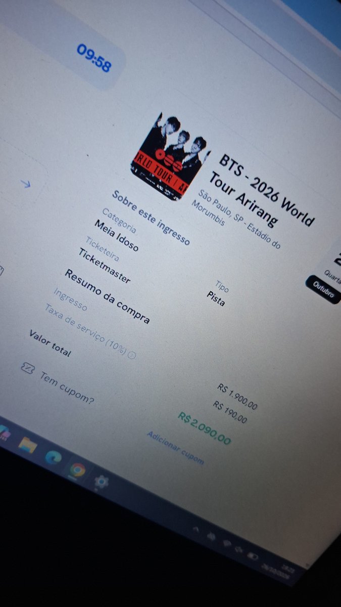 arirangmv's tweet photo. O PREÇO DA TAXA NA BUYTICKET https://t.co/KaVPdjwiq8