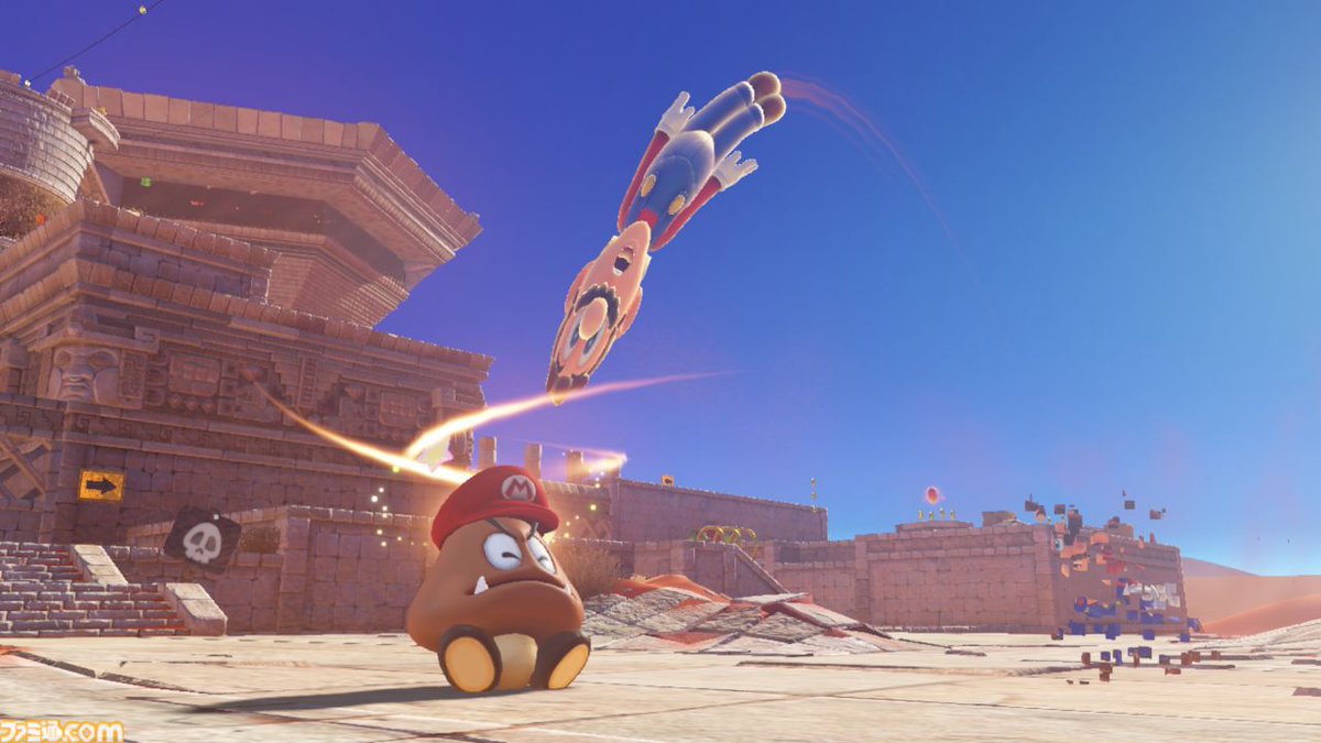 famitsu's tweet photo. 【今日は何の日？】
2017年10月27日『スーパーマリオ オデッセイ』が発売。今年で9周年
https://t.co/rrIECxAh2X

15年ぶりに登場した箱庭マリオ。初めてのボーカル入り主題歌やCERO“B”指定も大きな話題に。Nintendo Switch 2向けにアップデートされており、“おすそわけプレイ”にも対応。 https://t.co/DMOavXnLM2
